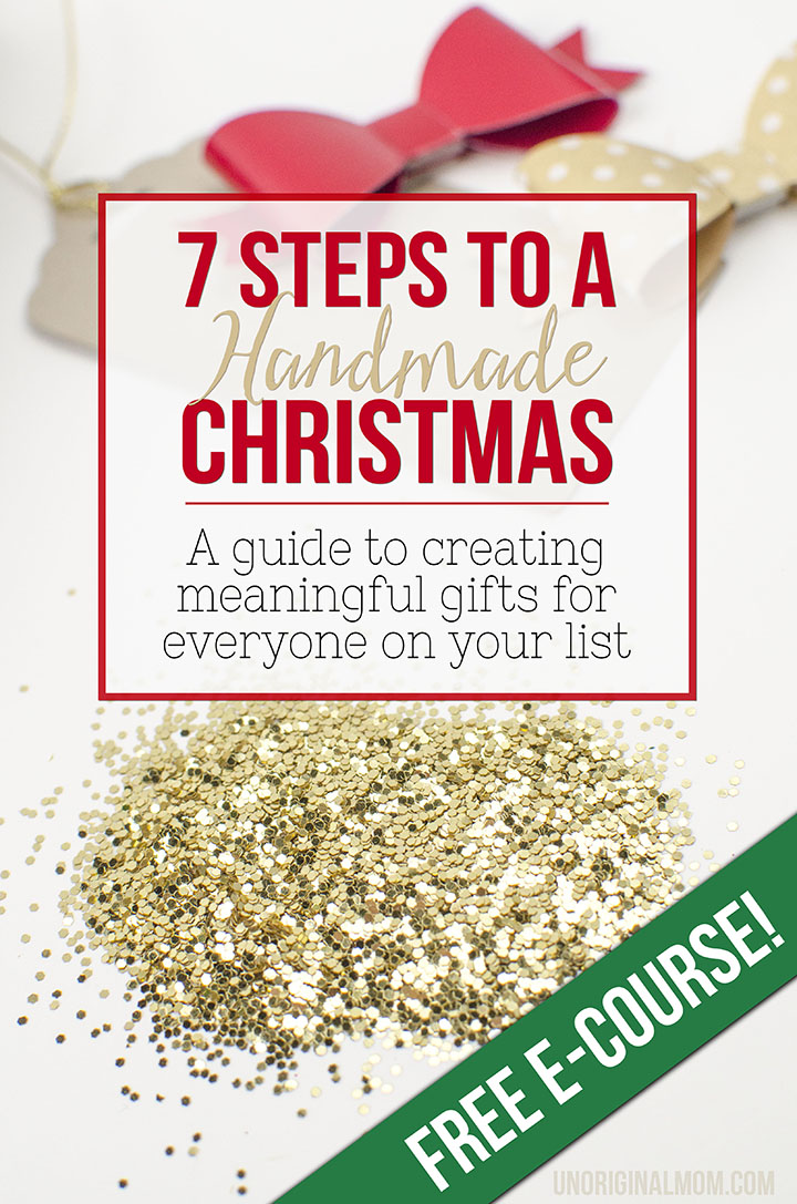 7 Steps to a Handmade Christmas - a FREE email course with exclusive content, free printables, and lots of inspiration!