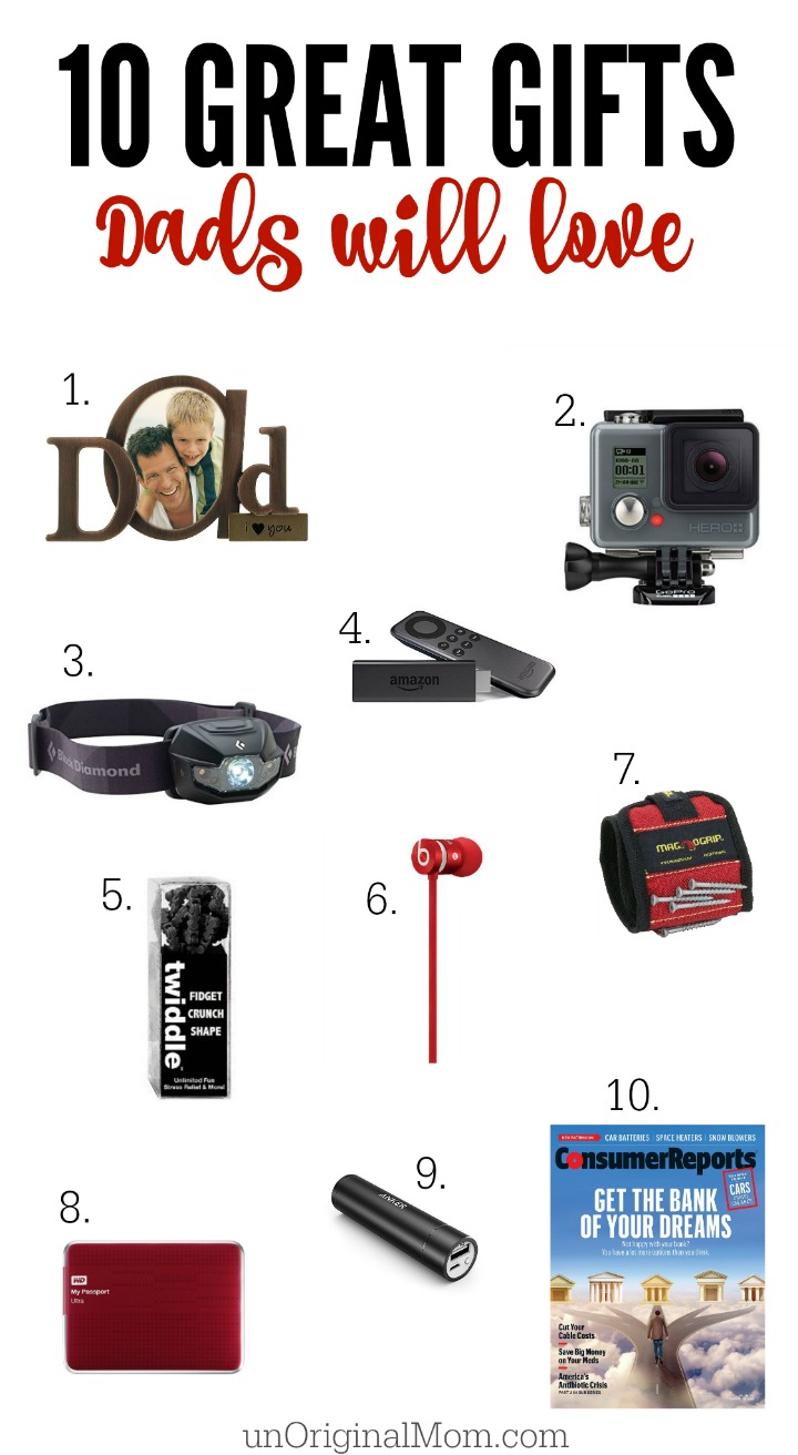 10 great gifts that dad is sure to love!