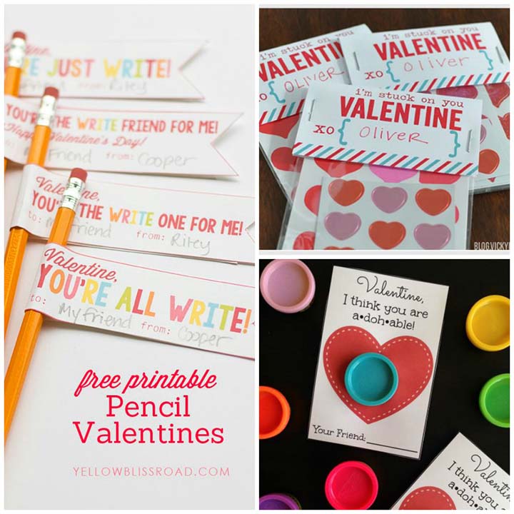 Free Printable Classroom Valentine's Day Cards - Pencil Valentines! - {Not  Quite} Susie Homemaker