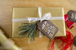 Rustic Stained Wood Gift Tags - unOriginal Mom