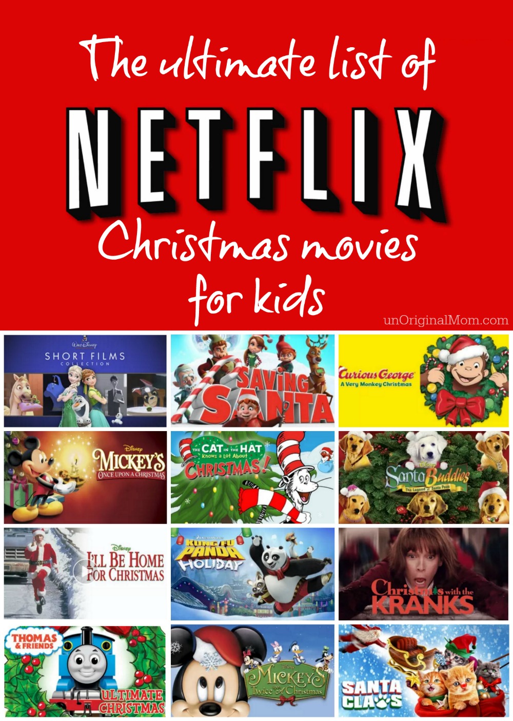 A great list of Netflix Christmas movies for kids - we have to watch a few of these before Christmas!