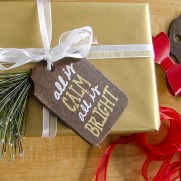 Rustic Stained Wood Gift Tags