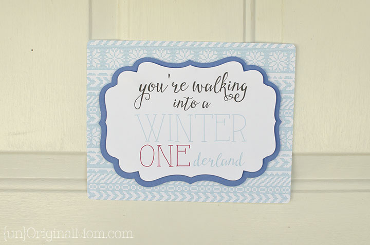 Winter ONEderland first birthday party - what a cute idea for a winter birthday!