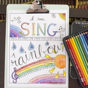 Relax & Color – Free Printable Musical Coloring Page