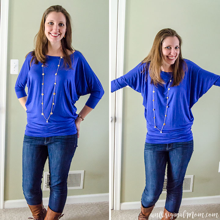 Stitch Fix Review: Queensland Dolman Jersey Top