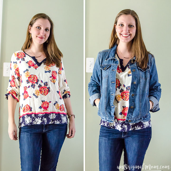 Stitch Fix Review: Xylona Lace Detail Top