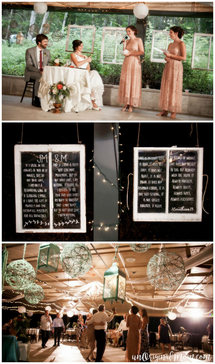 Elements from a stunningly beautiful enchanted forest DIY woodland wedding.