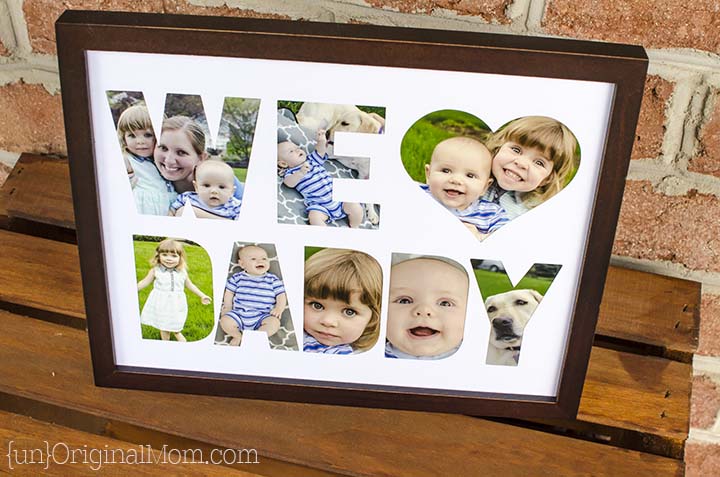 For Silhouette users AND non Silhouette users - follow this step-by-step tutorial to create a "We <3 Daddy" photo frame for Father's Day! (Free "Daddy" and "Grandpa" cut file included!)