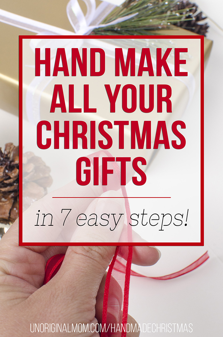 7 Steps to a Handmade Christmas - get a head start on making your Christmas gifts with these great tips!