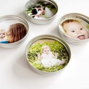 Upcycled Mason Jar Lid Magnets