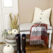 Foyer Nook Decorated for Fall