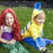 DIY Little Mermaid and Flounder Costumes