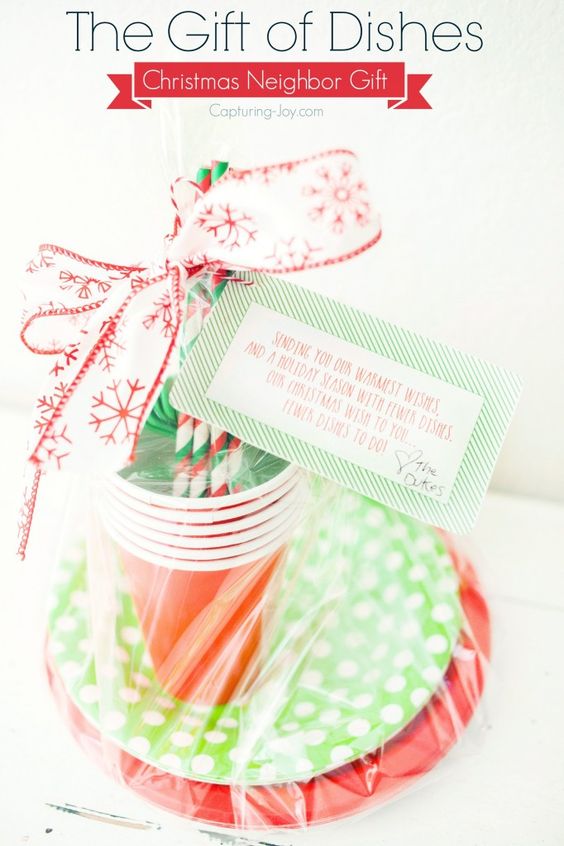 25+ Christmas Neighbor Gift Ideas with Printables - The Polka Dot