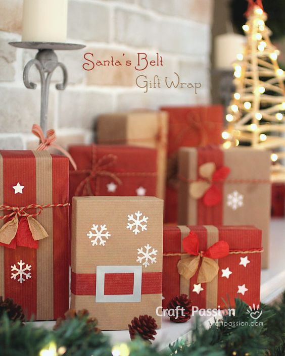 Love these ideas for dressing up brown paper packages at Christmas! Save money on wrapping paper and still have the prettiest gifts under the tree.