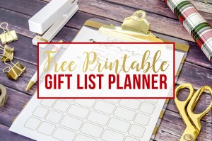 Free Printable Christmas Gift Planning List - unOriginal Mom