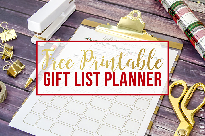 Decide on the perfect handmade gift to create for everyone on your list with this free printable Christmas gift list planner!