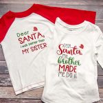 “Dear Santa” Brother Sister Shirts