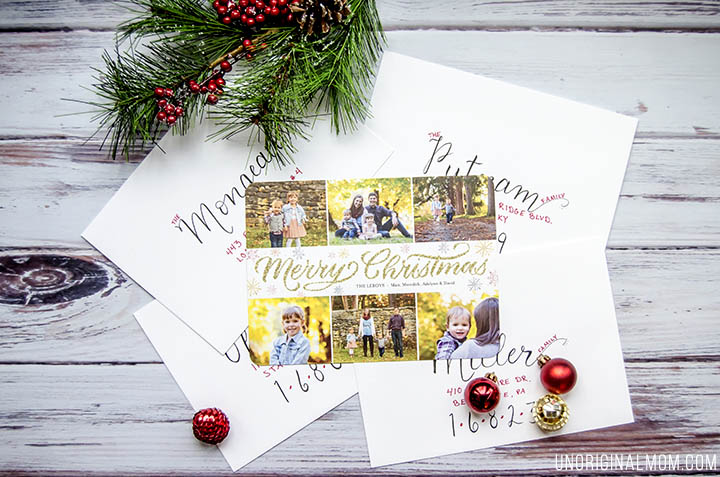 Glitter Christmas Cards - these family Christmas cards from Shutterfly are so pretty!