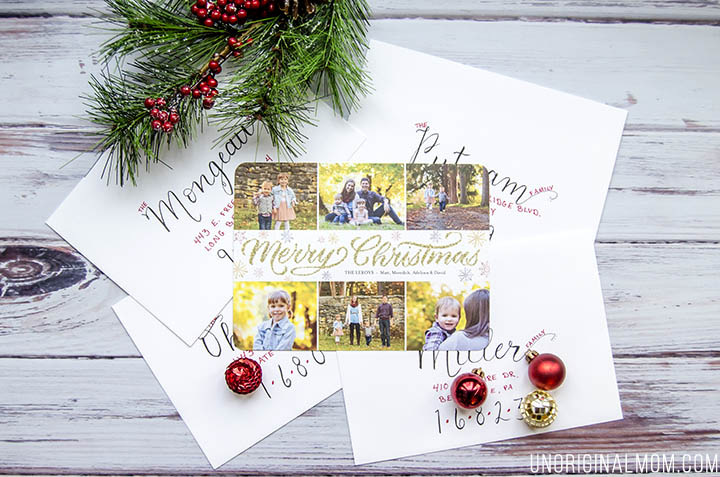 Glitter Christmas Cards - these family Christmas cards from Shutterfly are so pretty!