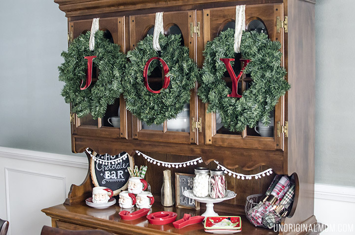 Beautifully decorated Christmas Home Tour from unOriginalMom.com - lots of great Christmas decor ideas here!