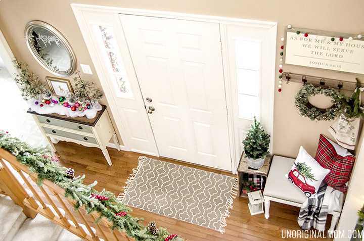 Beautifully decorated Christmas Home Tour from unOriginalMom.com - lots of great Christmas decor ideas here!