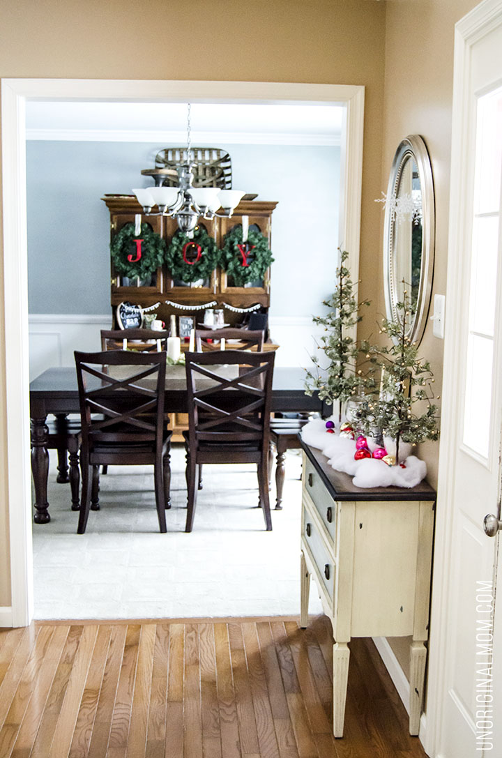 Beautifully decorated Christmas Home Tour from unOriginalMom.com - lots of great Christmas decor ideas here!