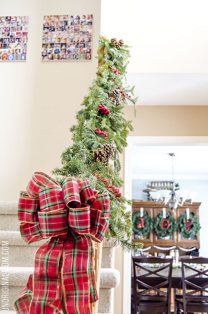 Beautifully decorated Christmas Home Tour from unOriginalMom.com - lots of great Christmas decor ideas here!