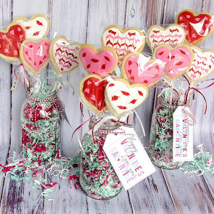 Valentine's Day Cookie Bouquets unOriginal Mom