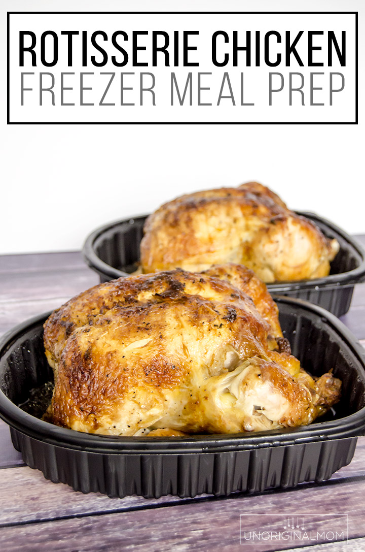 Stock your freezer with shredded chicken using a rotisserie chicken - great tips! | Rotisserie chicken meal prep | freezer meal prep | Sams Club Rotisserie Chicken