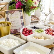 Bridal Shower Brunch Yogurt Parfait Bar