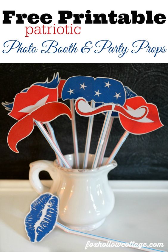 A bunch of great FREE printables for your 4th of July Party! | patriotic printables | patriotic party decor | red white and blue printables | free printables | memorial day party printables | 4th of july | independence day