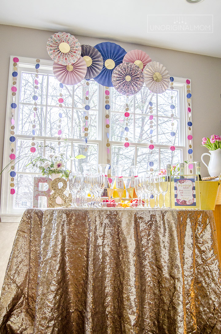 How to Create a Bridal Shower Mimosa Bar - unOriginal Mom