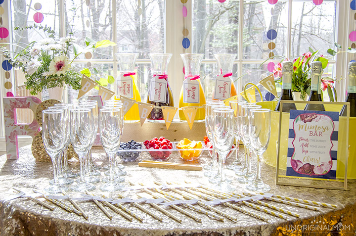 My only request for my bridal shower was a mimosa bar, which I saw