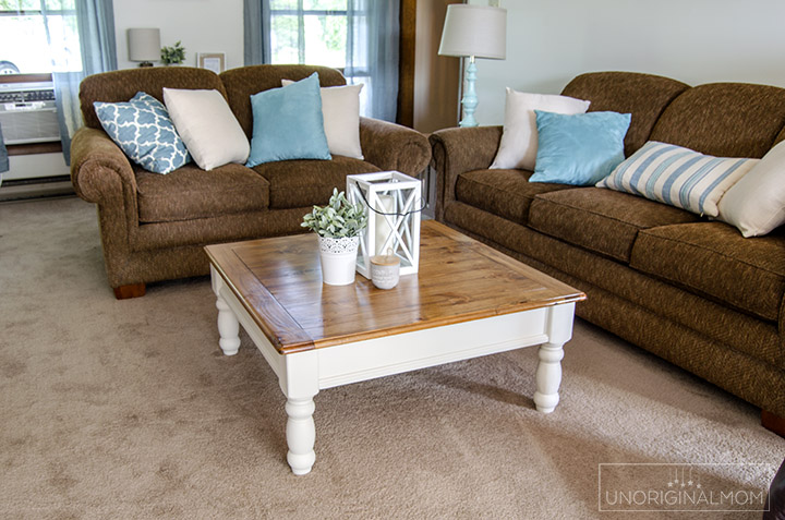 Farmhouse Coffee Table Makeover, Can You Paint A Wood Coffee Table