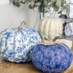 DIY Fabric Covered Pumpkins