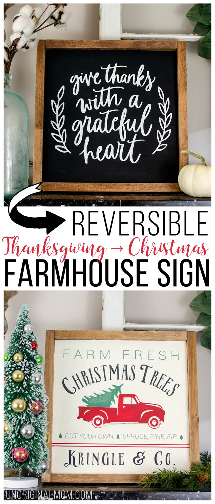 Download Reversible Thanksgiving and Christmas Farmhouse Sign ...