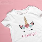 Unicorn Valentine’s Shirt with Sparkle HTV