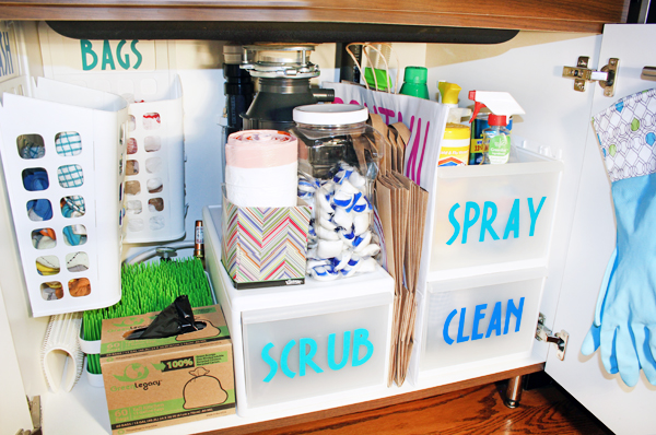 Under Kitchen Sink Organization Ideas