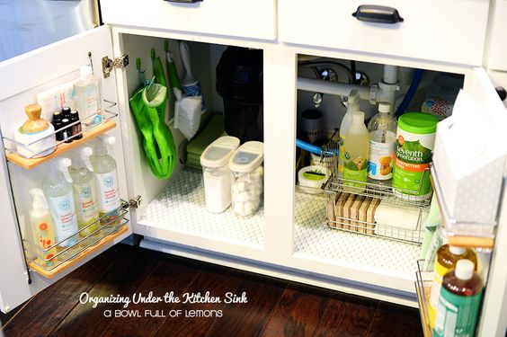 15 Genius Under The Kitchen Sink Organization Ideas - Organization Obsessed