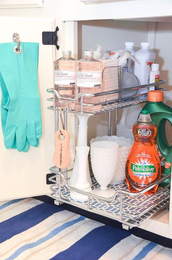 10 Brilliant Under The Kitchen Sink Organization Ideas – The Orderly Luxe