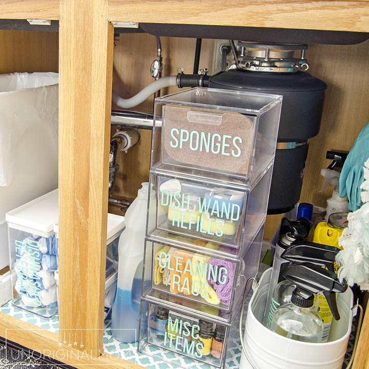 IHeart Organizing: Doubling up on Under the Sink Storage Space