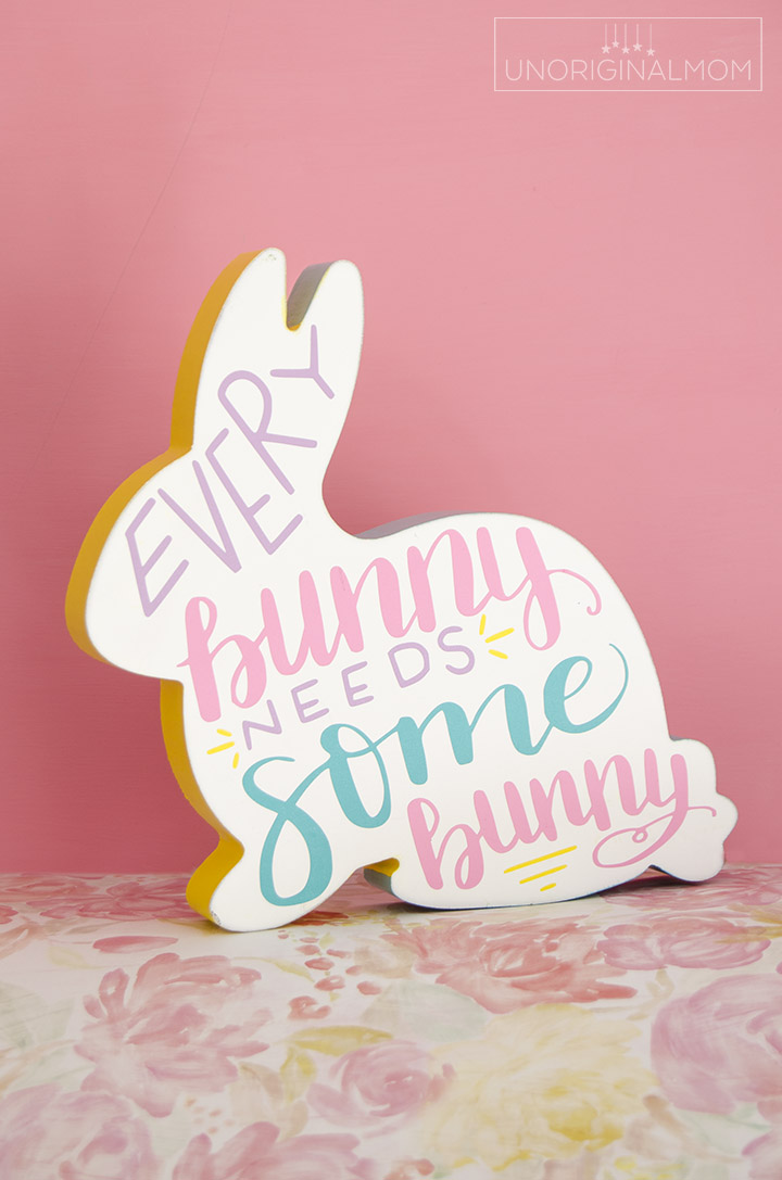Every Bunny Needs Some Bunny - Easter bunny SVG and printable - vinyl on bunny #freeSVG #silhouette #cricut #easterprintable #bunnyprintable