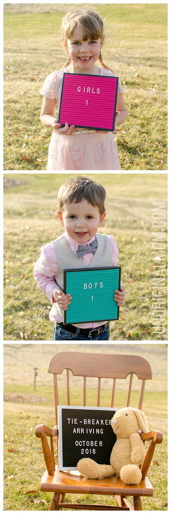 Baby #3 Pregnancy Announcement - 1 girl and 1 boy tiebreaker baby! #tiebreakerbaby #pregnancyannouncement #babyannouncement #thirdbaby