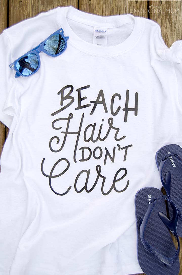 Beach Hair Don't Care - free cut file for your Silhouette or Cricut! #beach #beachtshirt #beachhairdontcare #beachcutfile #silhouette #cricut