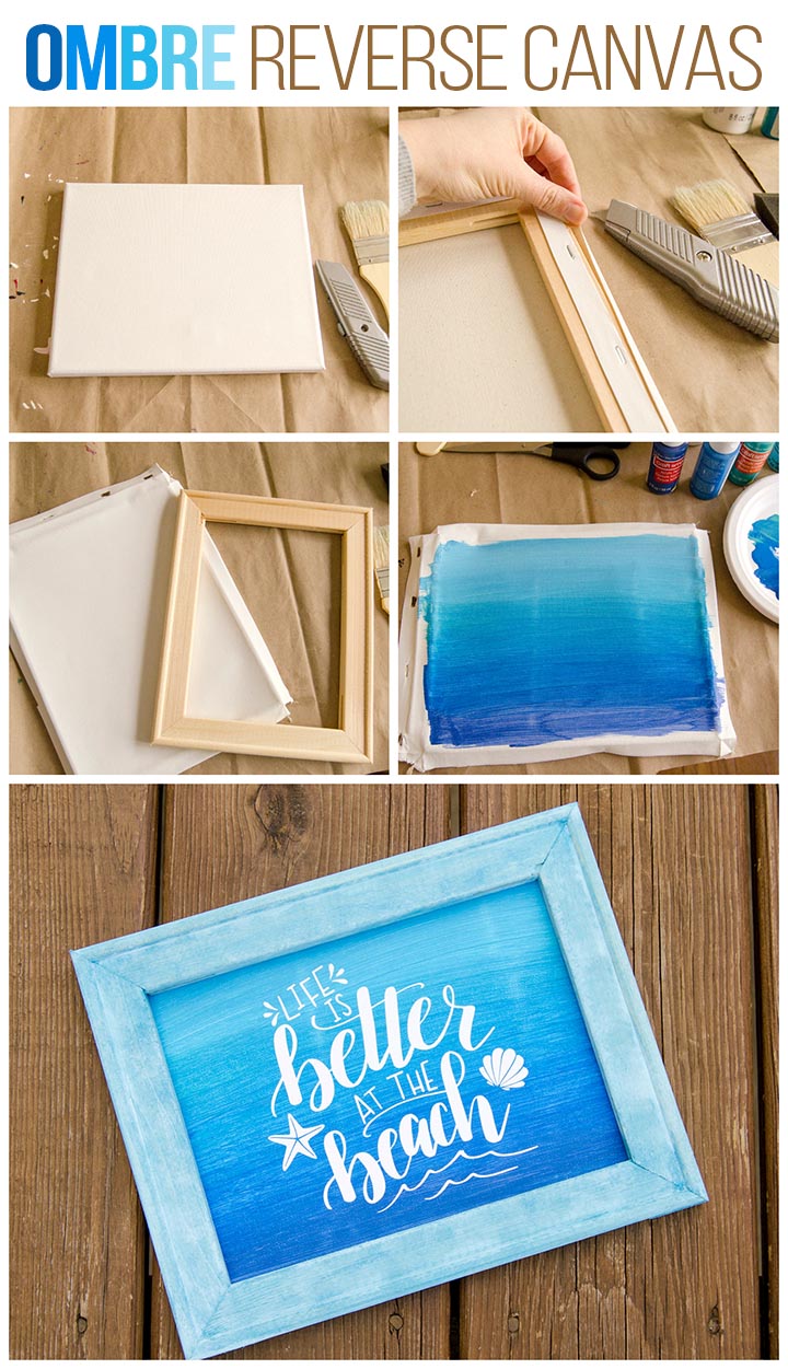 How to Make a Reverse Canvas: Easy & Inexpensive Framed Art!