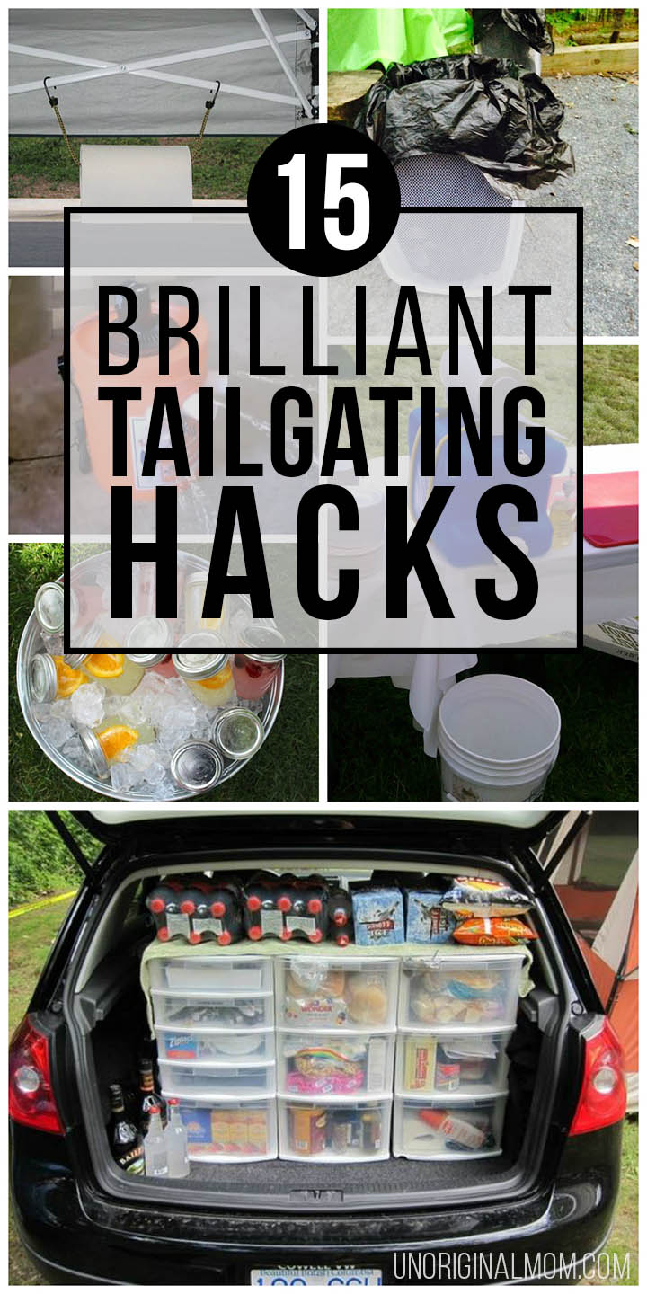 Brilliant tailgating hacks and ideas to make your tailgate the best tailgate ever! #tailgating