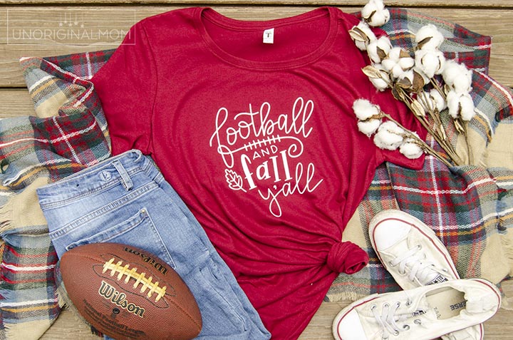 Football and Fall Y'all cut file for Silhouette Studio and SVG. Super cute fall cut file!