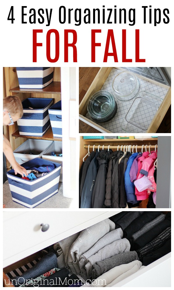 Organizing tips for fall - follow these simple tips to refresh your organization for the season! #organizing #fall
