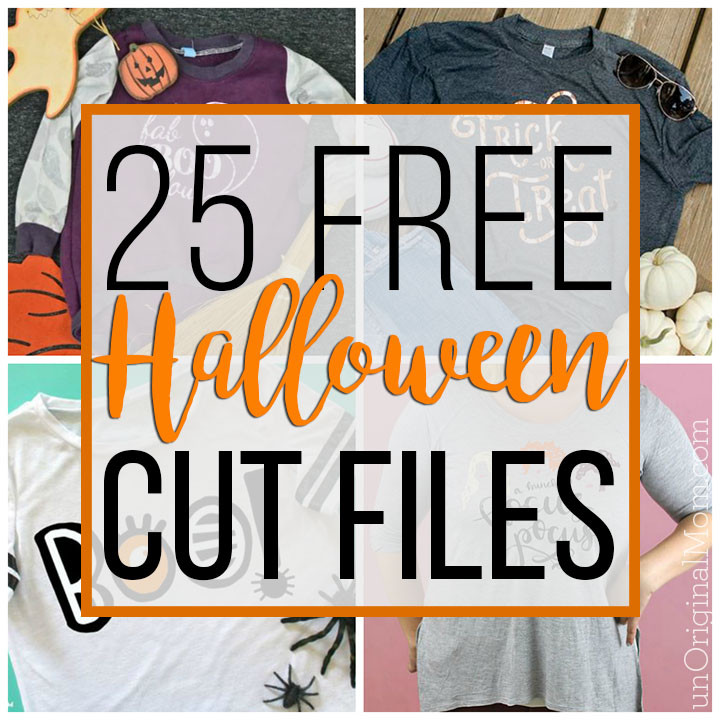 Look at all these fun free Halloween cut files! Use these free Halloween SVGs with your Silhouette or Cricut to craft up some Halloween shirts. #halloweenSVGs #halloween #cricut #silhouette