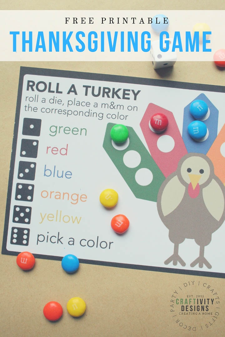 Roll A Turkey Game Free Printable Printable Templates Roll A Turkey Game Free Printable Printable Templates
